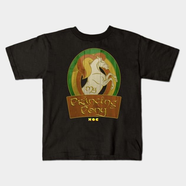 My Prancing Pony: Fellowship is Magic Kids T-Shirt by The Nerds of Color